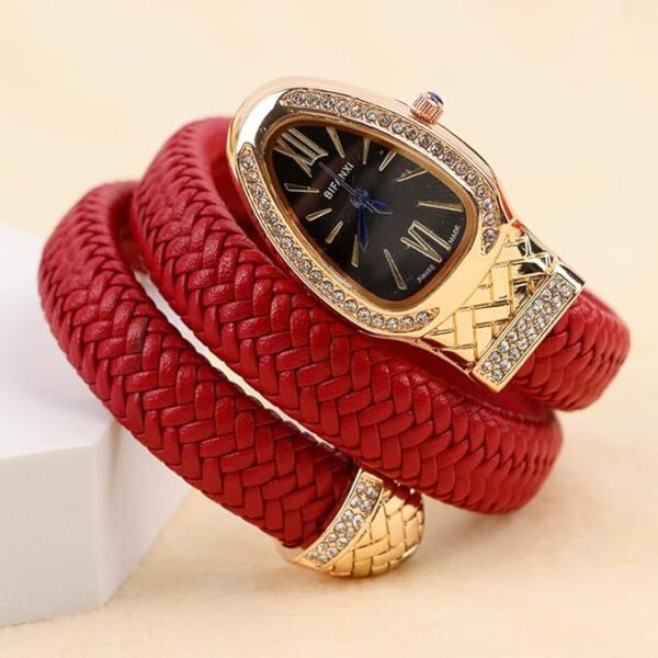 Female Diamond Leather Strap Bracelet #108 - Image 4